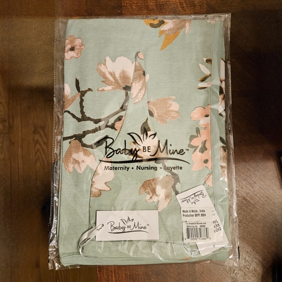 Baby Be Mine Gia Swaddle Blanket  And Hat Set in Soft Green - Picture 4 of 4